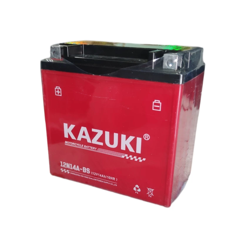باتری موتور سیکلت 12 ولت 14 آمپر کازوکی مدل 12v14ab