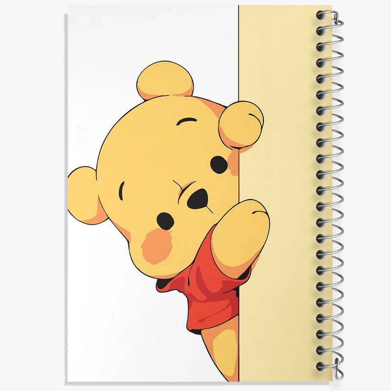دفتر ژورنال نویسی 50 برگ خندالو مدل نقطه ای طرح خرس پو (Winnie the Pooh) کد N1887
