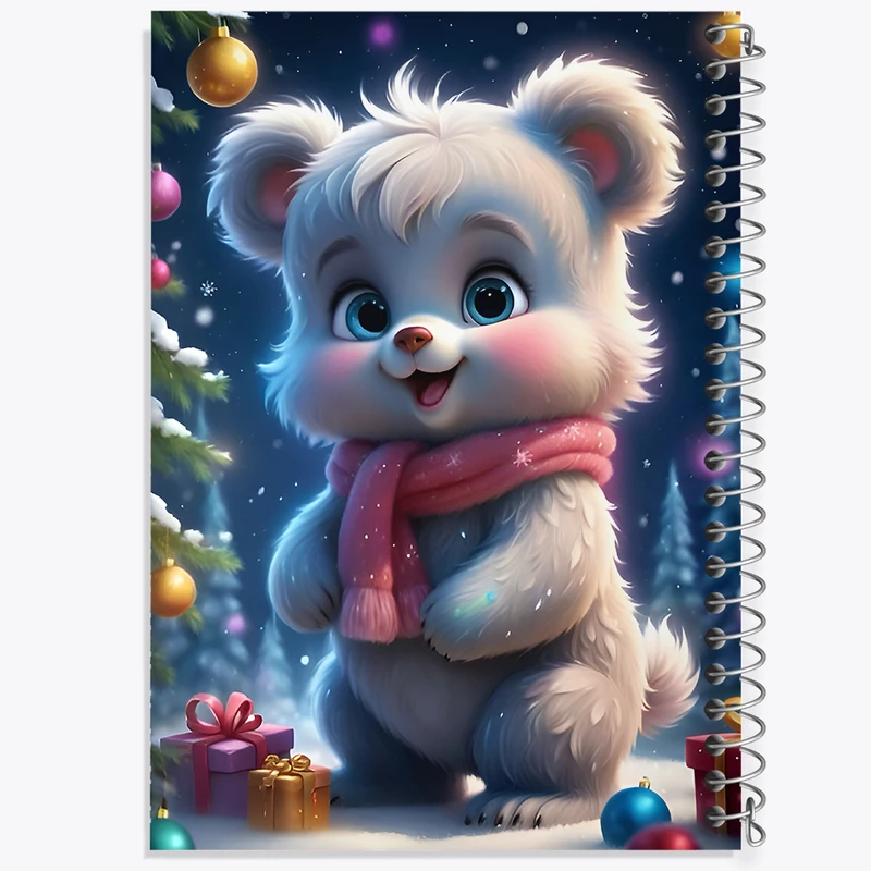 دفتر شطرنجی 50 برگ خندالو طرح خرس کیوت کد F8408