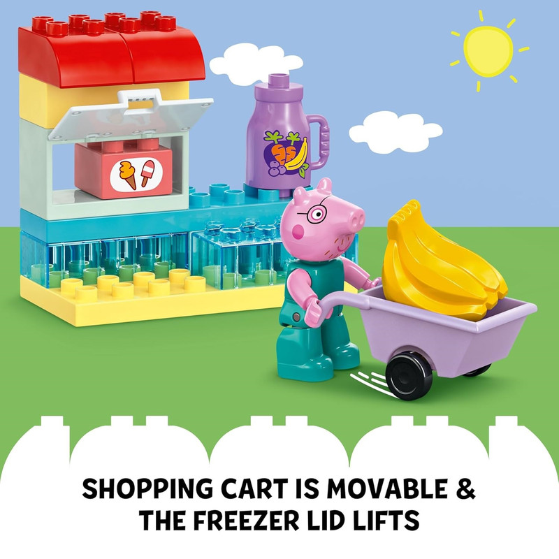 لگو 70 تکه سری Duplo مدل Peppa Pig Supermarket کد 10434