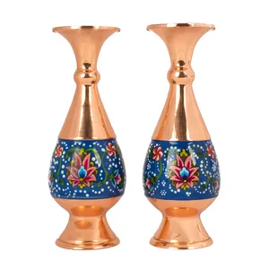 گلدان میناکاری مسی مدل پرداز کد 16 بسته 2 عددی