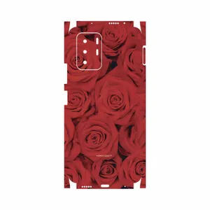 MAHOOT Red-Flower-FullSkin Cover Sticker for Xiaomi Poco X3 GT 5G