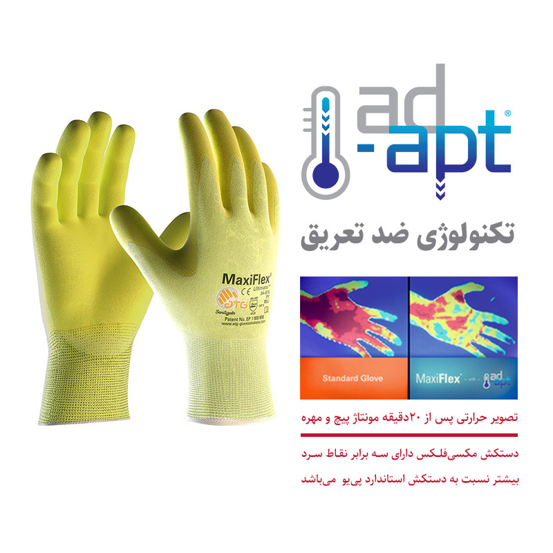 دستکش ایمنی ای تی جی مدل مکسی فلکس آلتیمیت کد 874-34