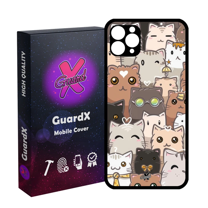 کاور گارد ایکس طرح Cat مدل Glass10674 مناسب برای گوشی موبایل اپل iPhone 11 Pro Max