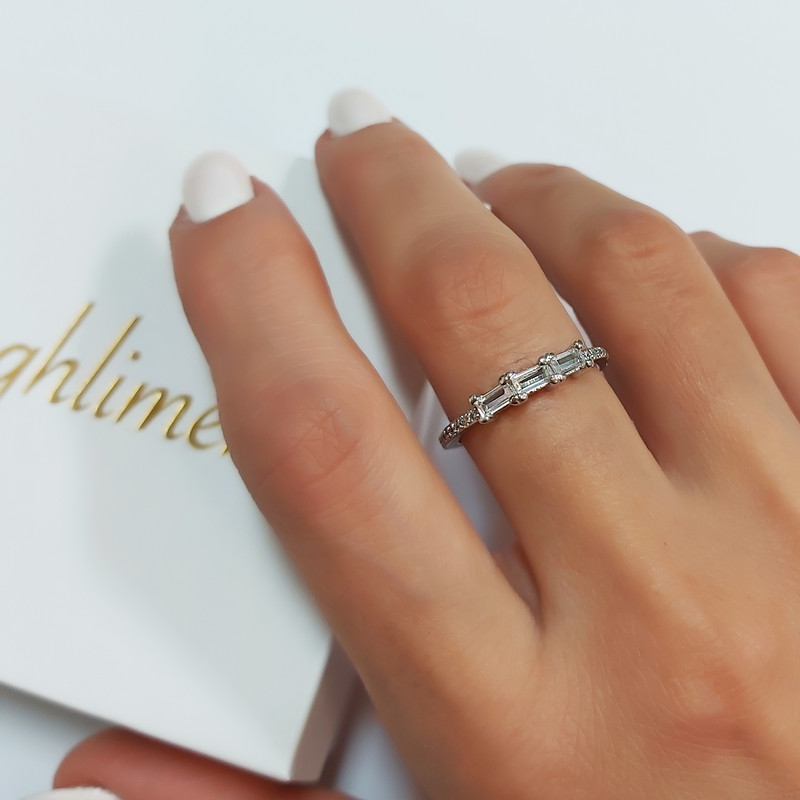 انگشتر نقره زنانه اقلیمه مدل AN436