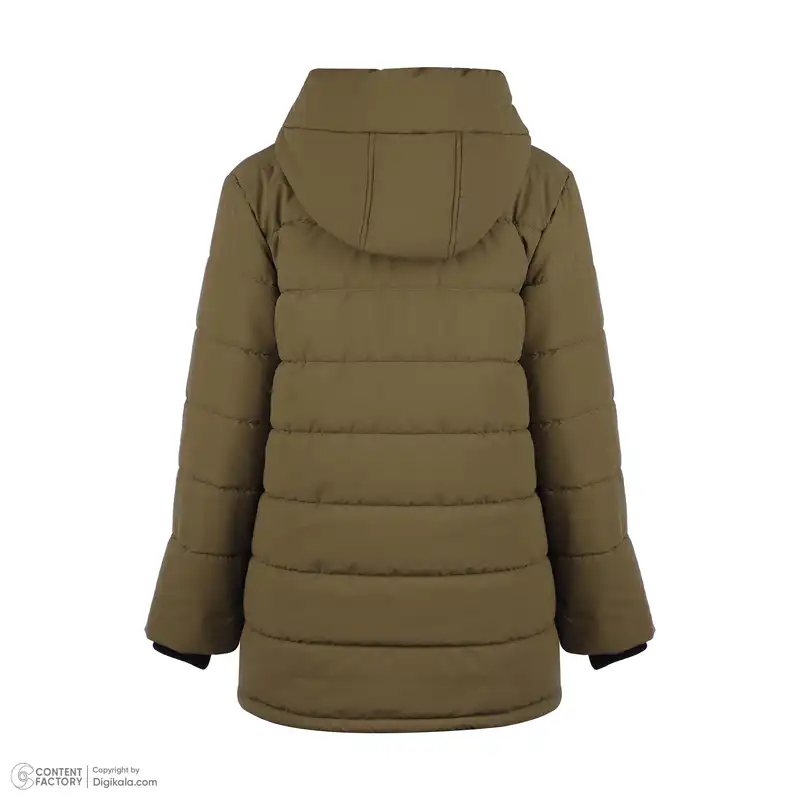 کاپشن زنانه عصر جدید مدل 3043-1 رنگ زیتونی