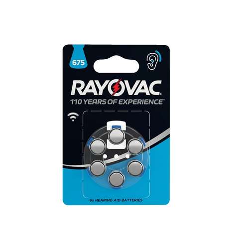 باتری سمعک ریوواک مدل 675 بسته شش عددی