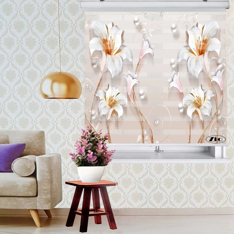 پرده زبرا زیو کد 3D1050 سایز 150x200 سانتی متر