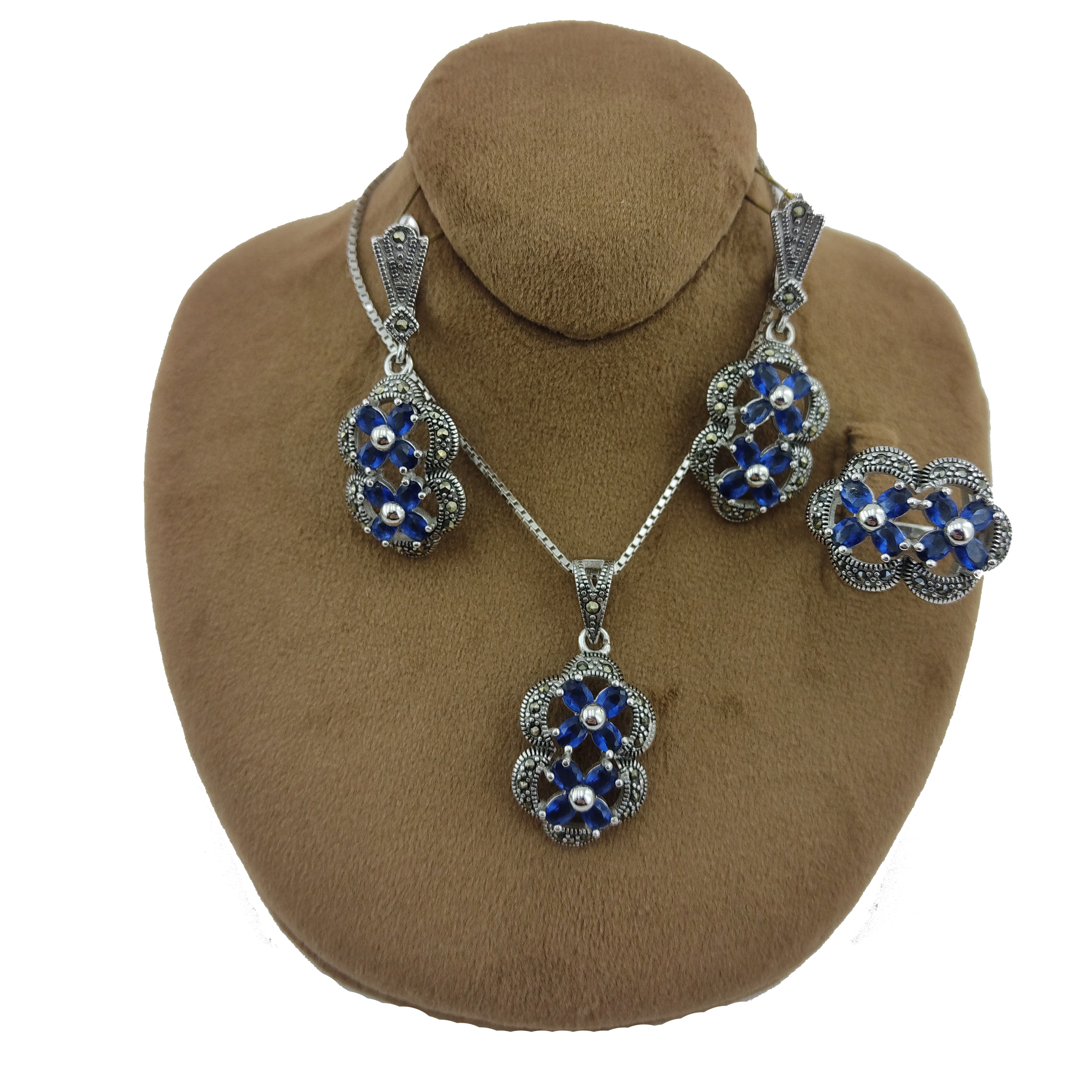 نیم ست نقره زنانه مدل 0209