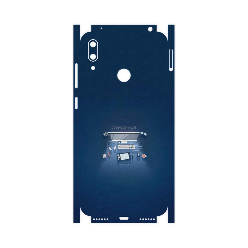 برچسب پوششی ماهوت مدل Programming 3-FullSkin مناسب برای گوشی موبایل هوآوی Y7 Prime 2019