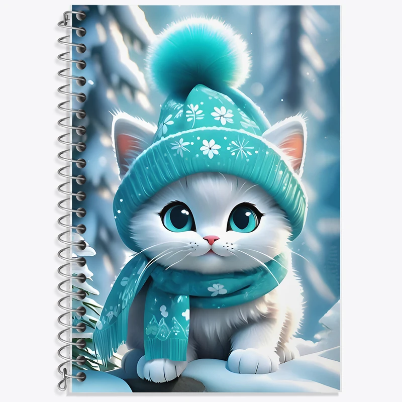 دفتر نت موسیقی 50 برگ خندالو طرح گربه کیوت کد F7274