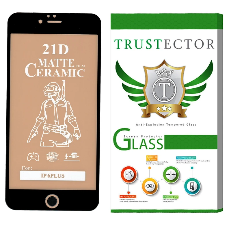 محافظ صفحه نمایش سرامیکی مات تراستکتور مدل CATA مناسب برای گوشی موبایل اپل iPhone 6 Plus