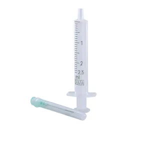  سرنگ شفا مدل بدون پیستون ظرفیت 2/5 سی سی مجموعه 5 عددی