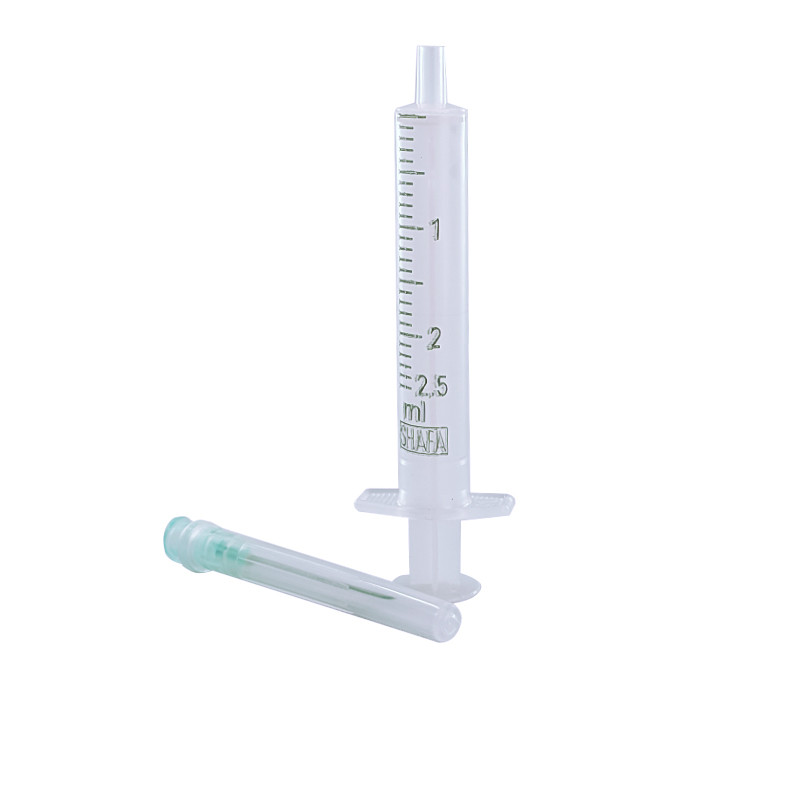 سرنگ شفا مدل بدون پیستون ظرفیت 2/5 سی سی مجموعه 10 عددی