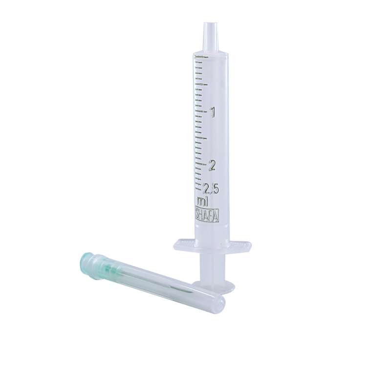 سرنگ شفا مدل بدون پیستون ظرفیت 2/5 سی سی مجموعه 20 عددی