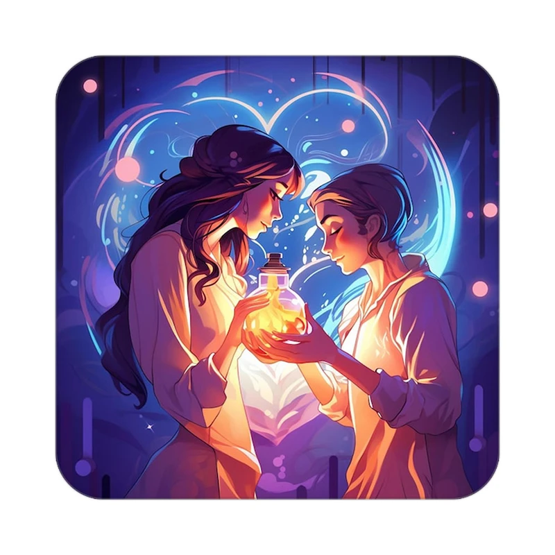 زیر لیوانی کاکتی مدل عاشقانه کد mp11148