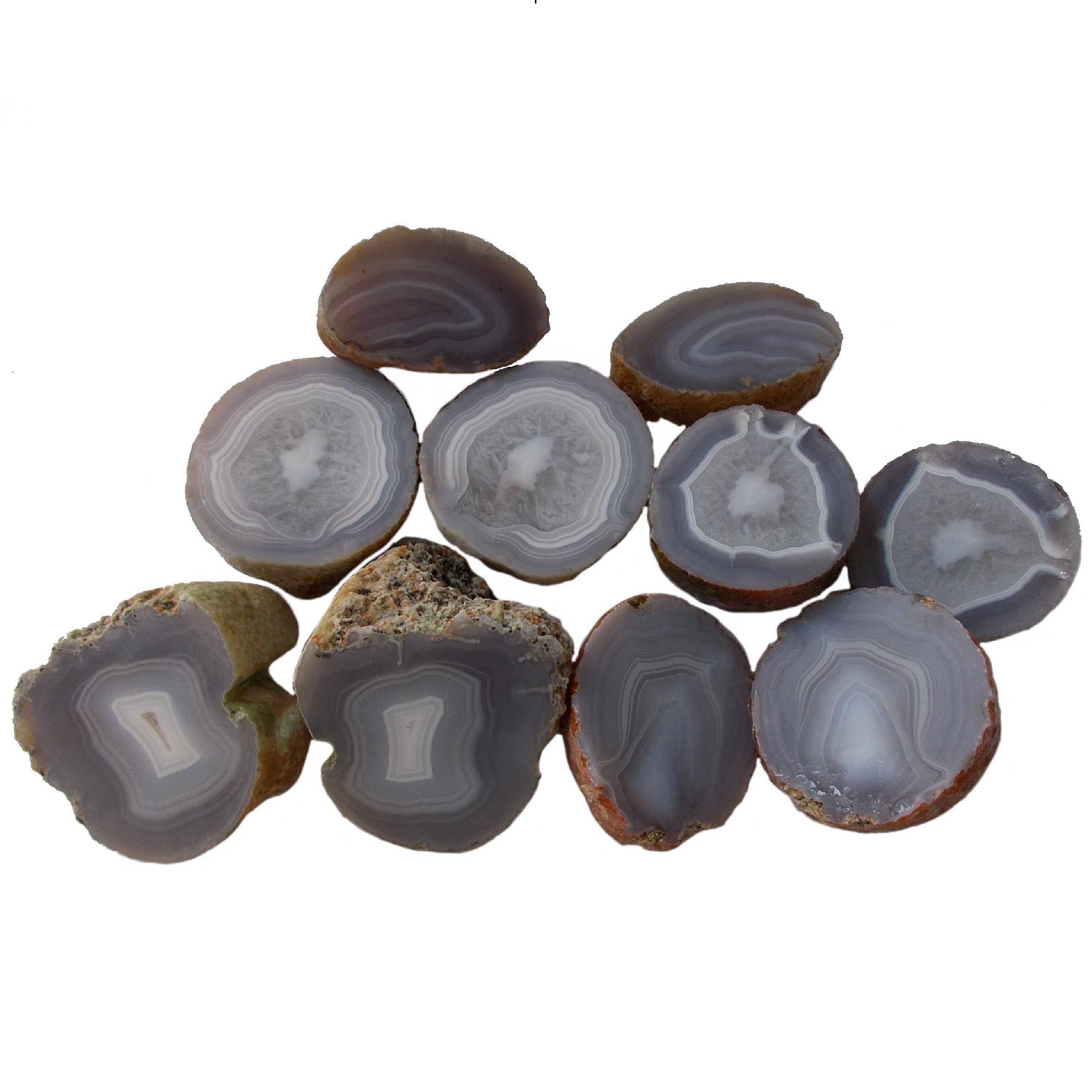 سنگ راف عقیق سلیمانی مدل RS2 مجموعه 10 عددی