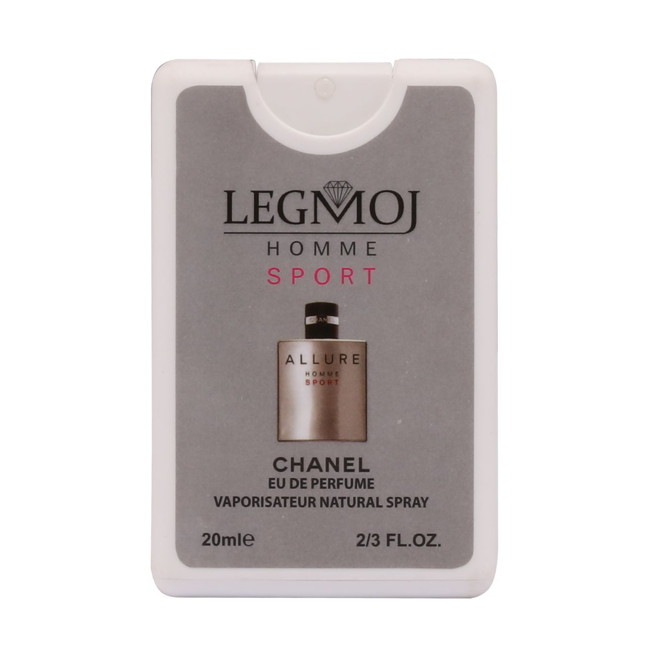 عطر جیبی مردانه لغموژ مدل homme sport حجم 20 میلی لیتر