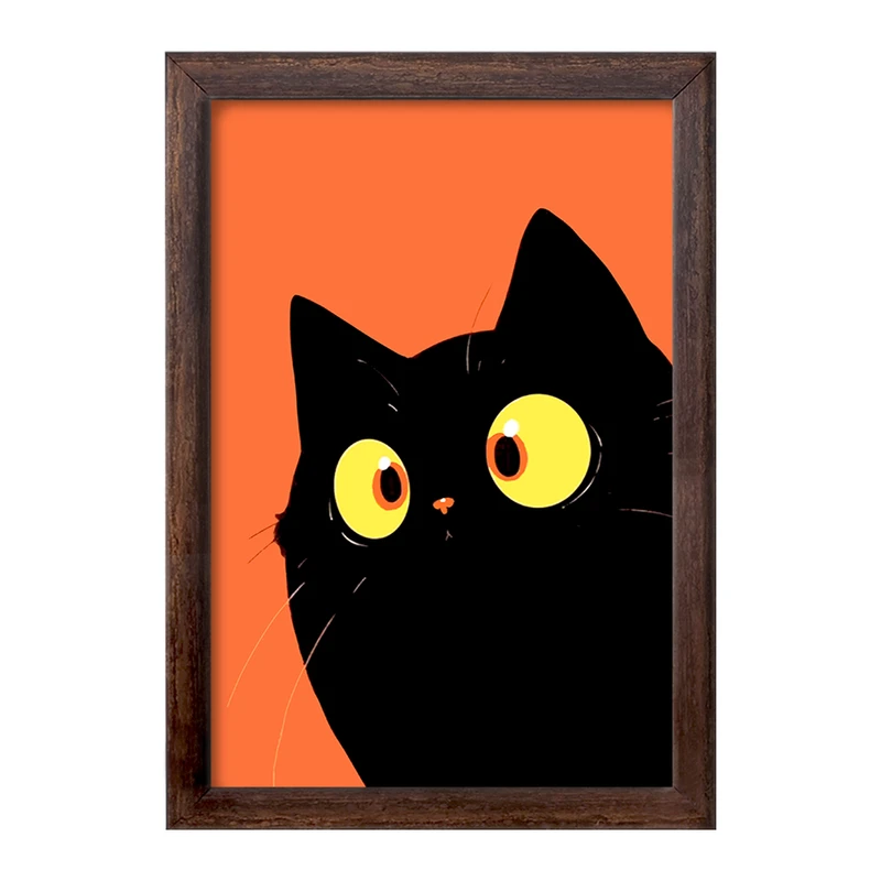 تابلو خندالو طرح گربه (Cat) کد F1746