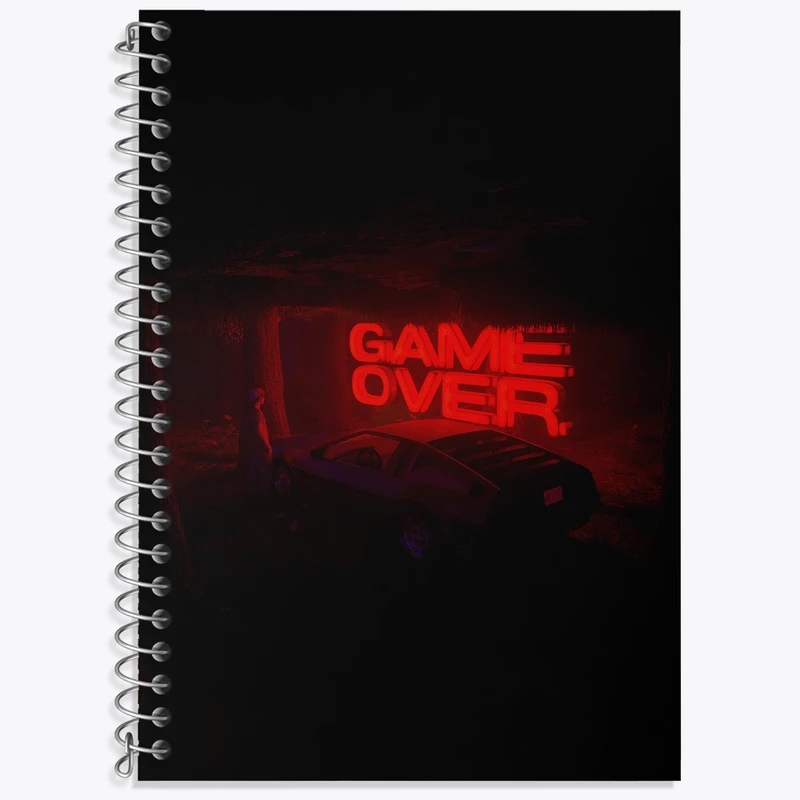 دفتر نت موسیقی 50 برگ خندالو طرح Game Over کد N4930