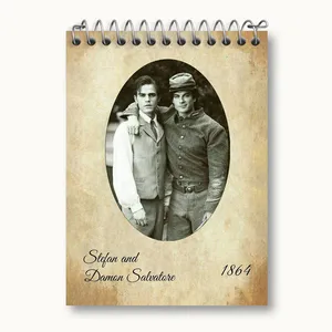 دفتر یادداشت 50 برگ خندالو مدل دیمون و استفان خاطرات یک خون آشام The Vampire Diaries کد 23701