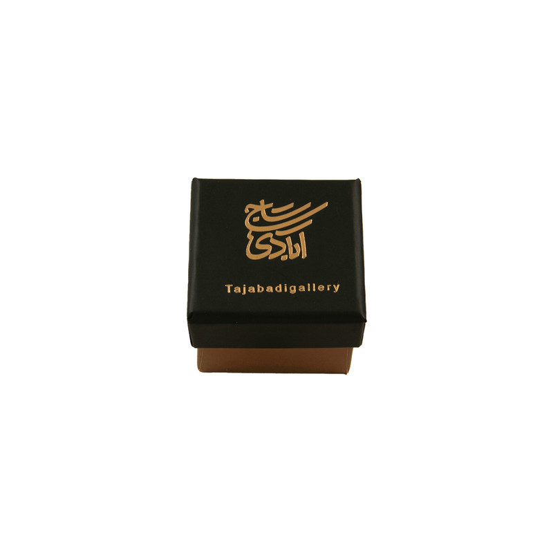 انگشتر طلا 18 عیار مردانه گالری تاج آبادی مدل دیاموند نگین دار