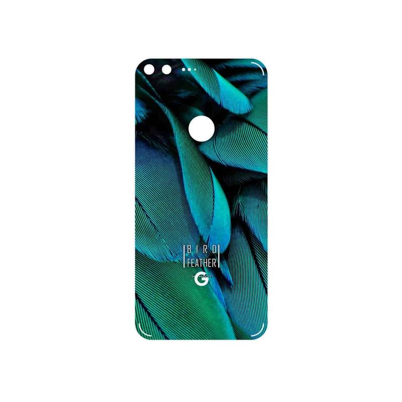 برچسب پوششی ماهوت مدل Green Feather مناسب برای گوشی موبایل گوگل Pixel XL