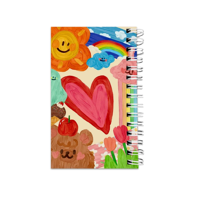 دفترچه یادداشت مدل to do list طرح عاشقانه و فانتزی کد abc-4498-a