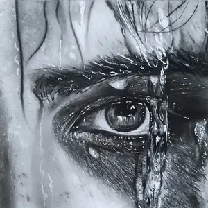 نقاشی سیاه قلم کد 25