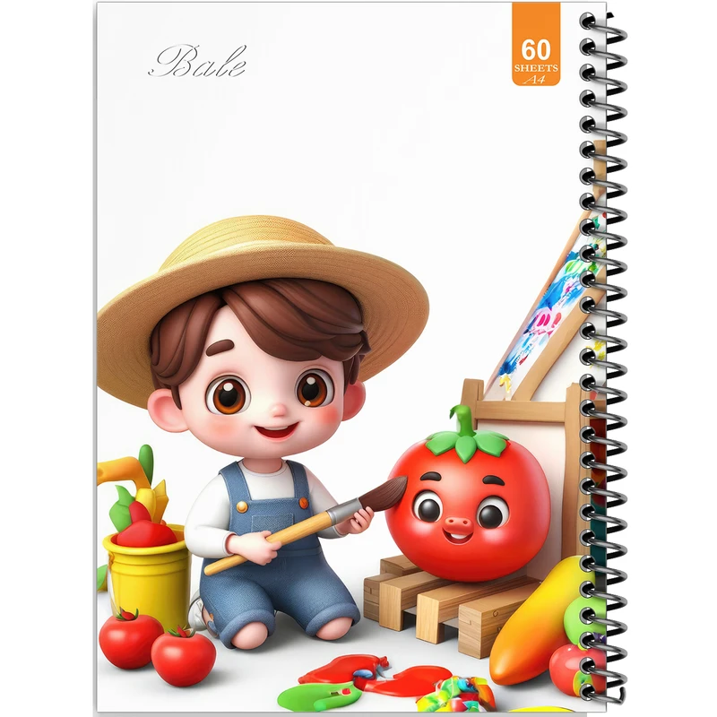 دفتر نقاشی 60 برگ انتشارات بله طرح فانتزی اتاق کودک کد A4-O400