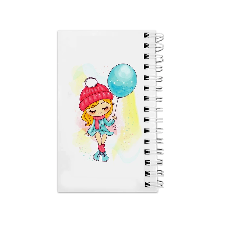 دفترچه یادداشت مدل to do list طرح بادکنک و دختر فانتزی کد 4637065