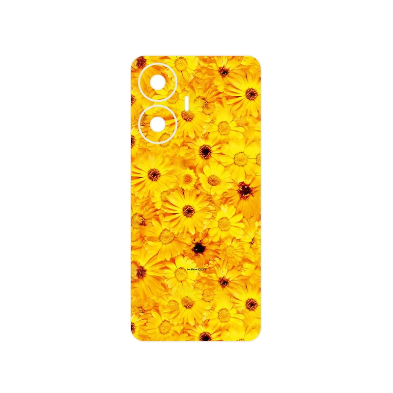 برچسب پوششی ماهوت مدل Yellow_Flower مناسب برای گوشی موبایل ریلمی C55