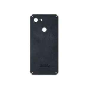MAHOOT Graphite Buffalo Leather Cover Sticker for Google Pixel 3