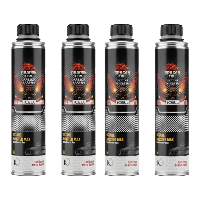 مکمل سوخت خودرو آیسل مدل دراگون فایر حجم 360 میلی لیتر بسته 4 عددی