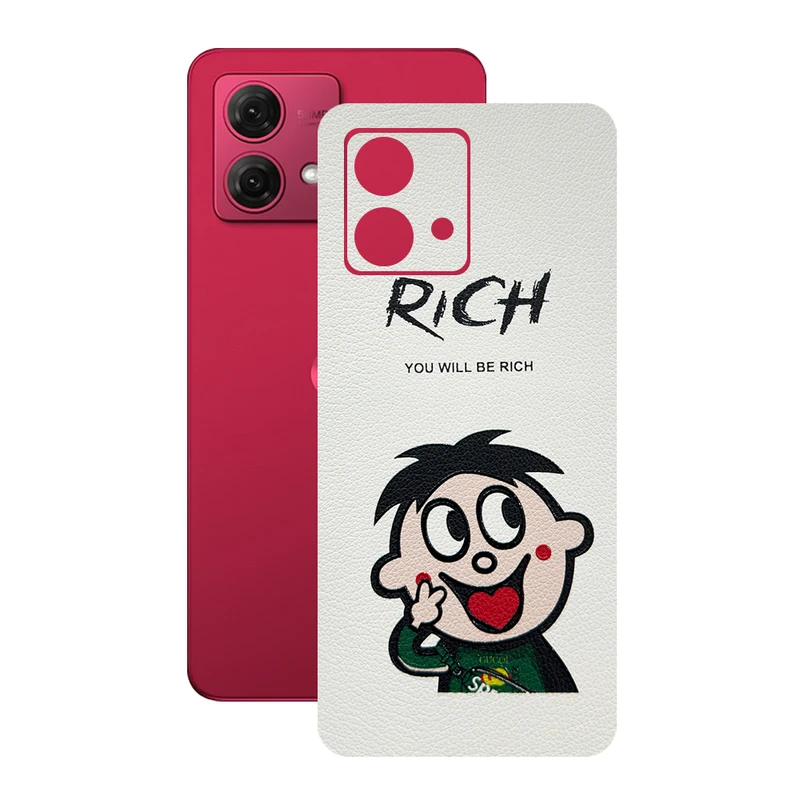 برچسب پوششی ریمکس مدل Leth طرح پسر بچه مناسب برای گوشی موبایل موتورولا Moto G84