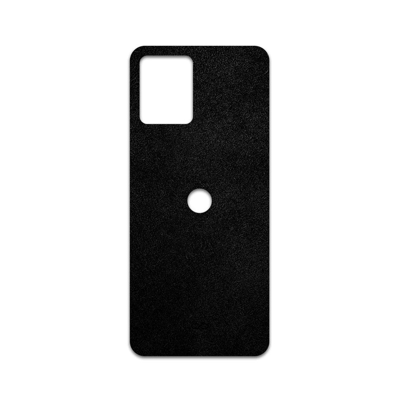 برچسب پوششی ماهوت مدل Black-Chamois-Leather مناسب برای گوشی موبایل موتورولا Moto G14