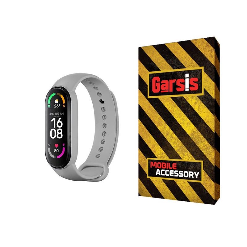 بند گارسیس مدل سیلیکونی مناسب برای مچ بند هوشمند شیائومی MI BAND 5
