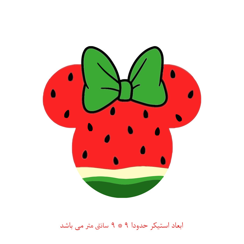 برچسب لپ تاپ پویا مارکت طرح میکی کد 2055