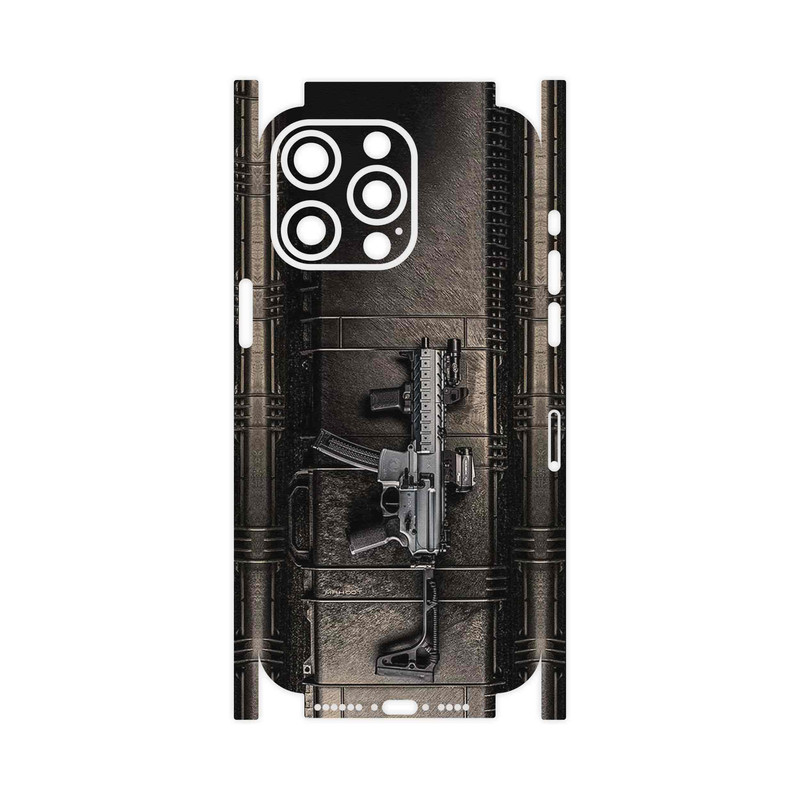برچسب پوششی ماهوت مدل GUN-FullSkin مناسب برای گوشی موبایل اپل iPhone 15 Pro Max