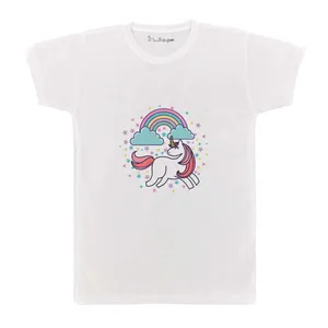 تی شرت بچگانه پرمانه طرح یونیکورن کد pmt.3346