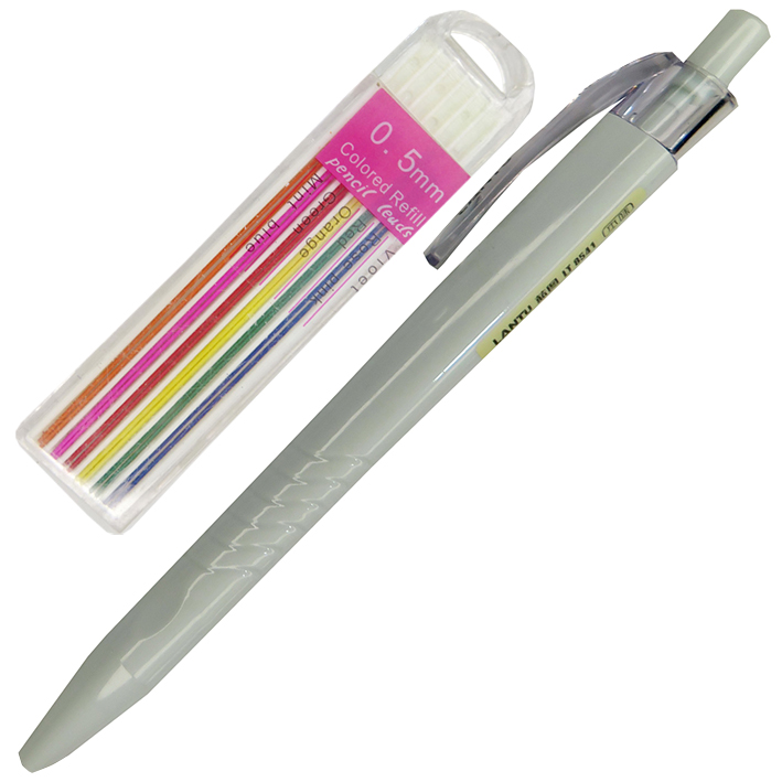 نوک مداد نوکی 0.5 میلی متری مدل رنگی کد 8541gl به همراه مداد نوکی