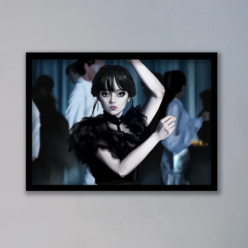 تابلو مدل ونزدی آدامز Wednesday Addams کد LAG1093