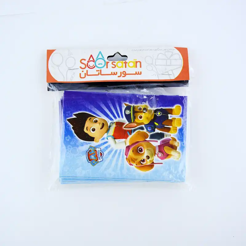 کارت دعوت سورساتان مدل سگ های نگهبان بسته 10 عددی