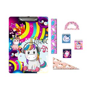 نقد و بررسی بسته لوازم تحریر مدل تکشاخ یونیکورن مجموعه 7 عددی توسط خریداران