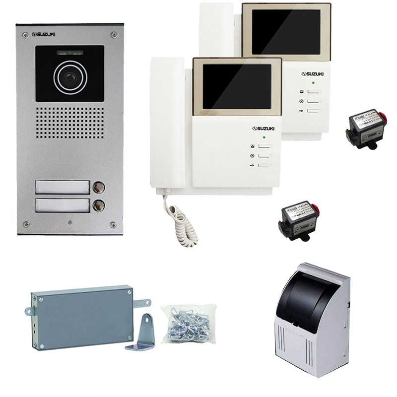 مجموعه دربازکن تصویری سوزوکی مدل 413-2U به همراه محافظ ولتاژ مانیتور