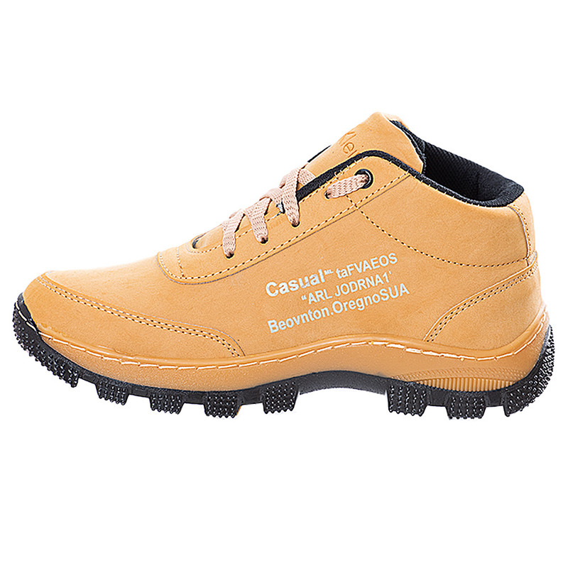 نیم بوت زنانه مدل 209008807 کوهستان طرح کلوین رنگ عسلی