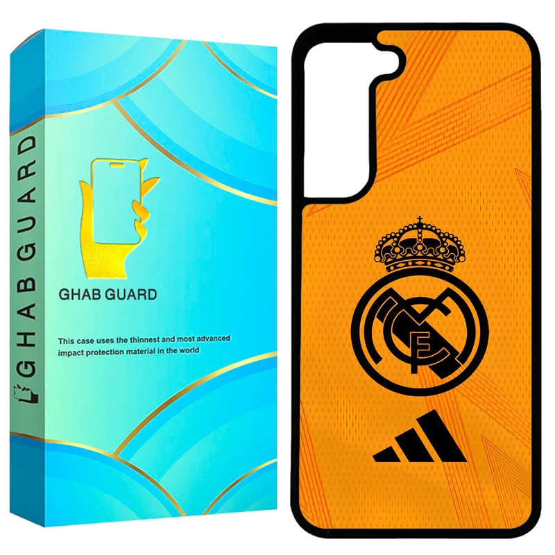 کاور قاب گارد طرح رئال مادرید مدل GCHPA21F مناسب برای گوشی موبایل سامسونگ Galaxy S21 FE 5G
