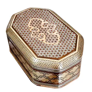 جعبه جواهرات خاتم کاری کد 03
