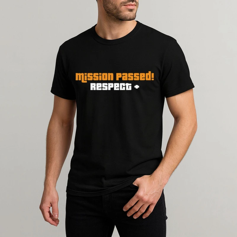 تی شرت آستین کوتاه مردانه مدل گیم gta جی تی ای b003