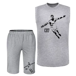 ست تاپ و شلوارک مردانه مدل رونالدو A434